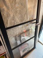 Nieuw: Zwarte Svedex deur met kozijnen. Links openend, Ophalen of Verzenden, Nieuw, Glasplaat, 160 cm of meer