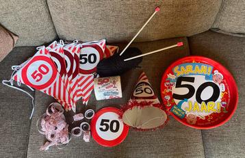 50 verjaardag versiering beschikbaar voor biedingen