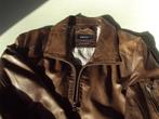 Bruin leren heren jack/jasje mt. 54/56, Bruin, Maat 56/58 (XL), Ophalen of Verzenden, Zo goed als nieuw