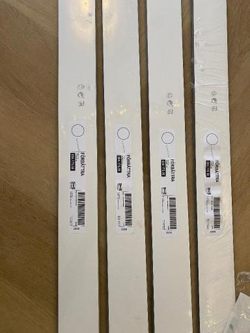 4 stuks IKEA Förbättra 220 x 8 cm mat wit - afbeelding 3