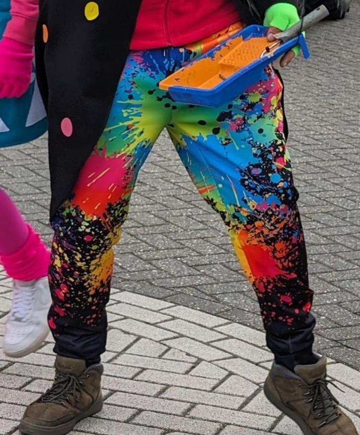 Gekleurde broeken, Kleding | Heren, Carnavalskleding en Feestkleding, Gedragen, Kleding, Carnaval, Ophalen of Verzenden