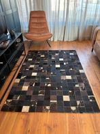 Patchwork kleed: ECHT koeienleer 140x200, Huis en Inrichting, Stoffering | Tapijten en Kleden, Ophalen, Zo goed als nieuw, Rechthoekig