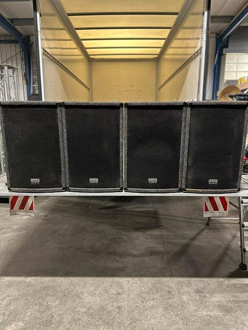 4x Dap audio RW 12 in goede staat, Audio, Tv en Foto, Luidsprekers, Zo goed als nieuw, Front, Rear of Stereo speakers, 120 watt of meer