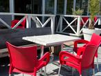 Leuke witte terrastafels, Ophalen of Verzenden, Gebruikt