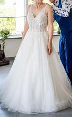 Trouwjurk, maat 38, Kleding | Dames, Trouwkleding en Trouwaccessoires, Ophalen of Verzenden, Zo goed als nieuw, Wit, Trouwjurk