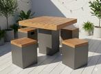 SALE picknicktafel - lage barset - bruin - showroomodel, Ophalen, Nieuw