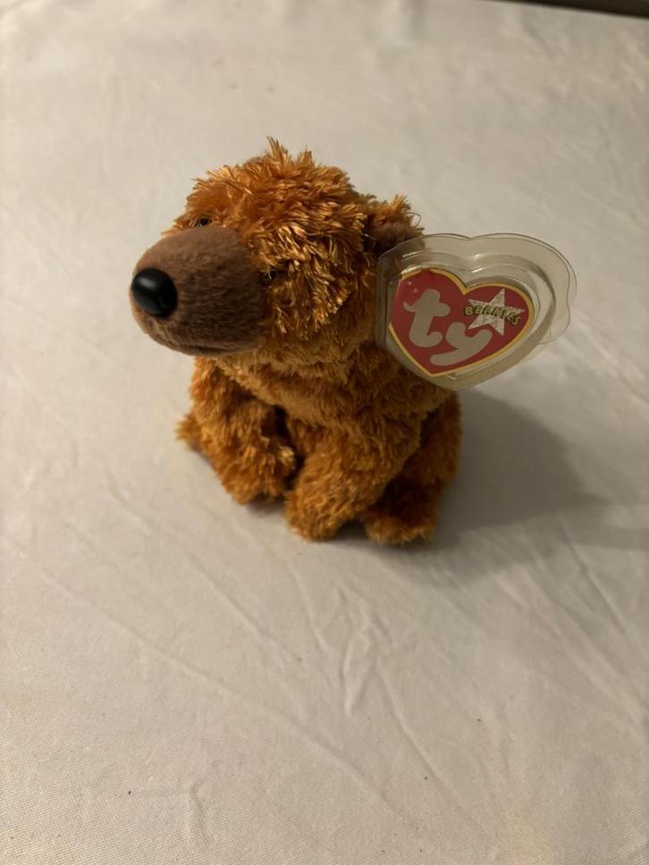 Ty beanie baby sequoia beer knuffel jaren 90 met tag!, Kinderen en Baby's, Speelgoed | Knuffels en Pluche, Zo goed als nieuw, Beer