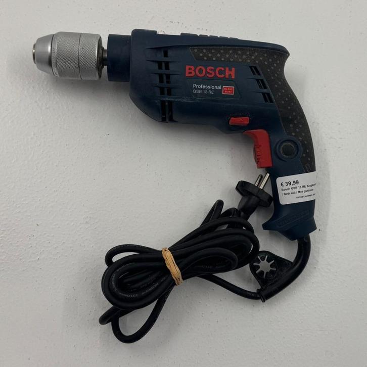 Bosch GSB 13 RE Klopboormachine | Bedraad | Met garantie, Doe-het-zelf en Verbouw, Gereedschap | Boormachines, Zo goed als nieuw