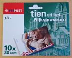 Hang boekje  - Tien uit het Rijksmuseum - Postzegelvel, Ophalen of Verzenden, Na 1940, Postfris