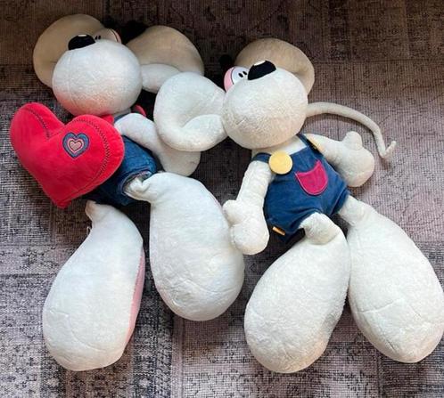XL Diddl knuffels 2x (70 cm lang), Verzamelen, Diddl, Gebruikt, Knuffel, Verschillende figuren, Verzenden
