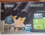 MSI GT 730 GeForce N730K-2GD3H/LP, Computers en Software, Videokaarten, PCI-Express 2, VGA, Ophalen of Verzenden, GDDR3
