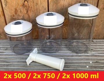 Vacuvin vacuum ‘food saver’ voorraadbussen Vacu vin #3 beschikbaar voor biedingen