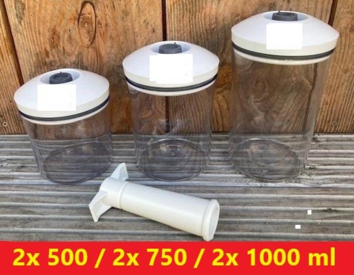 Vacuvin vacuum ‘food saver’ voorraadbussen Vacu vin #3, Huis en Inrichting, Keuken | Keukenbenodigdheden, Zo goed als nieuw, Verzenden