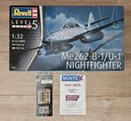 Revell 04995 Messerschmitt Me262 B1/U1 Nightfighter+ extra's, Hobby en Vrije tijd, Revell, Nieuw, Ophalen of Verzenden, Groter dan 1:72
