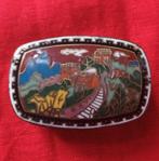 Pillendoos vintage Chinees cloisonné pillendoos, Ophalen of Verzenden