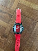 Rood Polshorloge Ajax, Sieraden, Tassen en Uiterlijk, Horloges | Heren, Kunststof, Gebruikt, Polshorloge, Ophalen