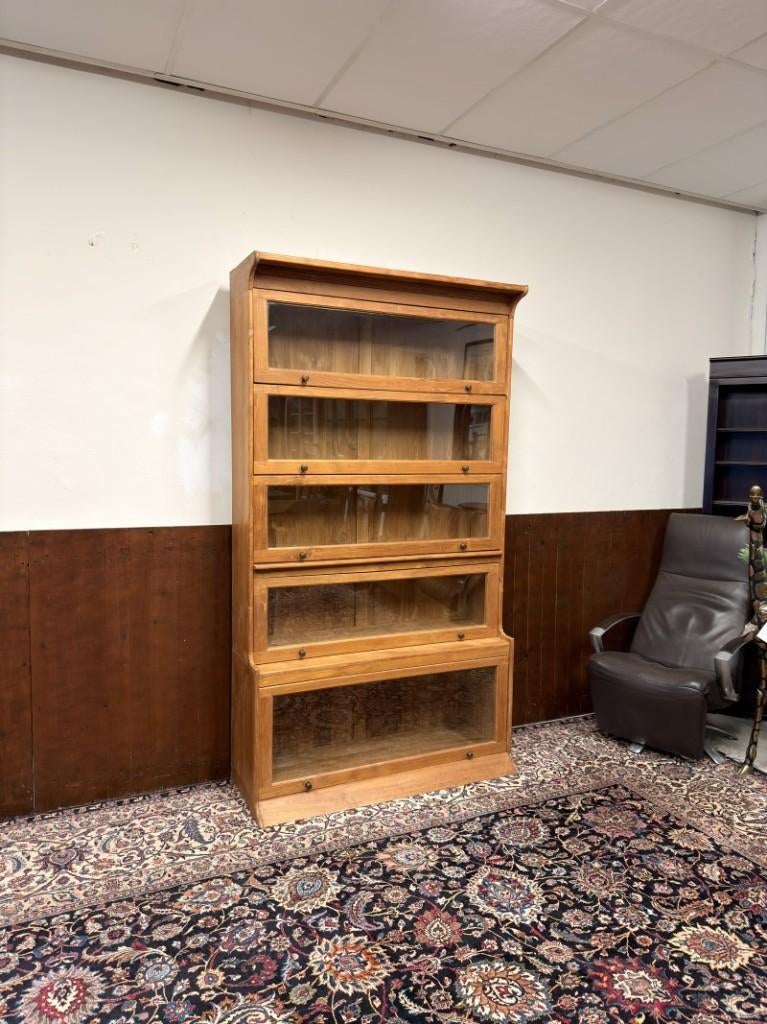 Klassiek Engelse Teak Globe Wernicke Boekenkast, Ophalen