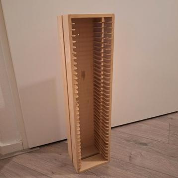 Vintage Ikea CD rek hout Ikea Boalt 59x15x12 cm beschikbaar voor biedingen
