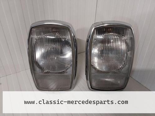 Koplampenranden chroom 2x Mercedes W114 W115, Auto-onderdelen, Verlichting, Mercedes-Benz, Gebruikt, Ophalen of Verzenden