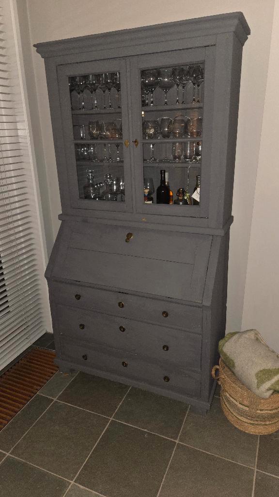 Buffetkast grenen grijs, Huis en Inrichting, Kasten | Buffetkasten, Gebruikt, 200 cm of meer, 100 tot 150 cm, 50 tot 75 cm, Met lade(s)