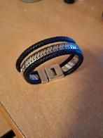 Josh armband, Ophalen of Verzenden, Zo goed als nieuw, Zilver, Leer