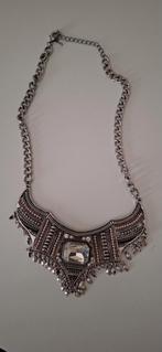Statement ketting met strass, Sieraden, Tassen en Uiterlijk, Kettingen, Overige materialen, Met strass, Ophalen of Verzenden, Zo goed als nieuw