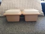 Tupperware retro bakjes beige, Ophalen of Verzenden, Gebruikt, Bak of Kom