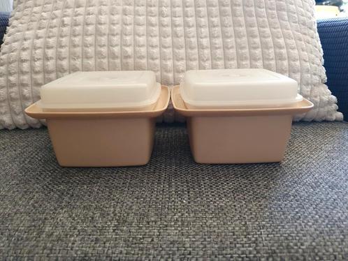 Tupperware retro bakjes beige, Huis en Inrichting, Keuken | Tupperware, Gebruikt, Bak of Kom, Ophalen of Verzenden