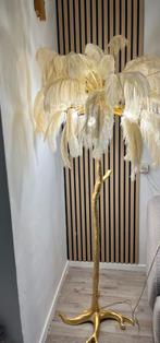 Luxe Staande Lamp met Veren, Ophalen of Verzenden, Zo goed als nieuw