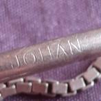 Zilveren Heren Armband met naam Johan, Verzenden, Gebruikt, Zilver, Zilver
