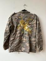 Groen Legerjack met Tijgerprint, Ophalen of Verzenden, Zo goed als nieuw, Maat 34 (XS) of kleiner, Groen