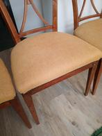 3 antieke stoelen opnieuw bekleed moet nog wat gerestaureerd, Huis en Inrichting, Stoelen, Ophalen of Verzenden, Zo goed als nieuw