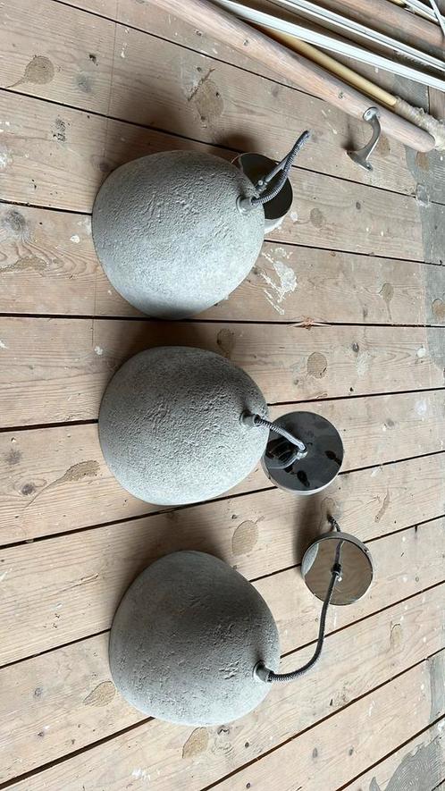 Hanglamp betonlamp 3 stuks beton lamp hang, Huis en Inrichting, Lampen | Hanglampen, Zo goed als nieuw, Minder dan 50 cm, Ophalen of Verzenden