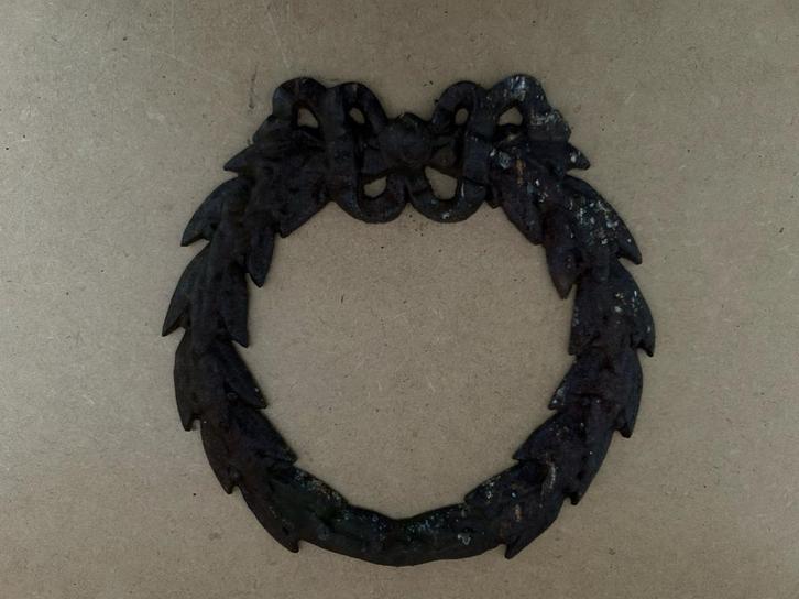 Gietijzeren krans, Huis en Inrichting, Woonaccessoires | Kransen, Gebruikt, Ophalen