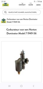 Gezocht AMAL Carburateur Norton Dominator Model 7 (1949-56), Ophalen of Verzenden, Gebruikt