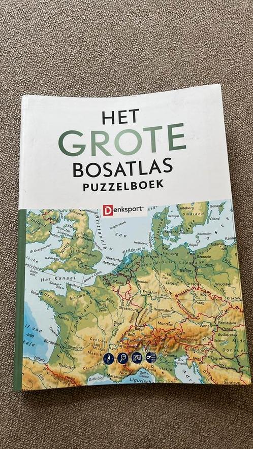 Peter Vroege - Denksport Het Grote Bosatlas Puzzelboek, Boeken, Hobby en Vrije tijd, Zo goed als nieuw, Fotograferen en Filmen