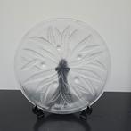 Glazen schaal van "frosted glass", in stijl Rene Lalique, Ophalen of Verzenden