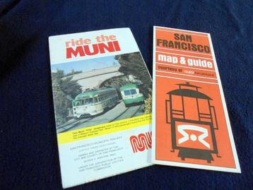 San Francisco. PCC Tram (  Muni ) en Cablecar. 1976 en 1981 beschikbaar voor biedingen