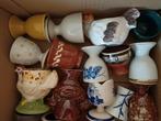 (72) Verzameling 25 eierdopjes, Verzamelen, Porselein, Kristal en Bestek, Verzenden, Zo goed als nieuw