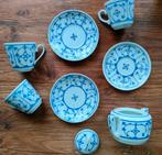 Saksisch Blauw - 8 delig servies - porselein - Jäger, Antiek en Kunst, Antiek | Porselein, Ophalen of Verzenden