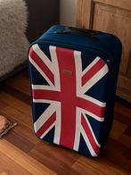 Grote koffer Union Jack 80x45x30 cm m trekstang en wieltjes, Sieraden, Tassen en Uiterlijk, Koffers, Gebruikt, 45 tot 55 cm, 70 cm of meer
