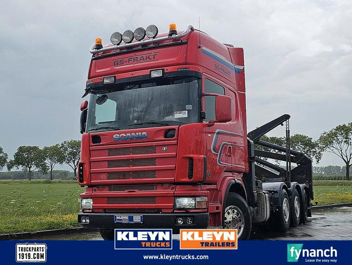 SCANIA R164.480 side loader, Auto's, Vrachtwagens, Bedrijf, Te koop, ABS, Airconditioning, Cruise Control, Trekhaak, Scania, Diesel