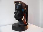 Sixties groot Beeld Afrikaanse Vrouw, hout/zwart, Antiek en Kunst, Kunst | Beelden en Houtsnijwerken, Ophalen of Verzenden
