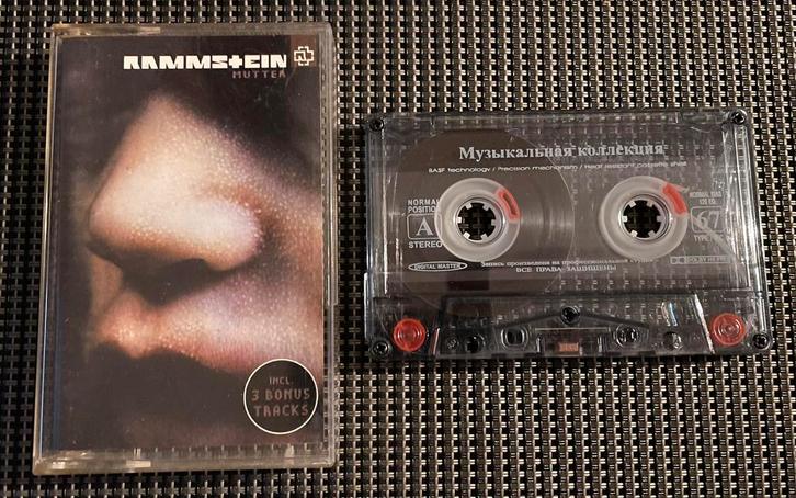 Rammstein - Mutter + 3 Bonus Tracks, zeldzaam cassettebandje, Cd's en Dvd's, Cassettebandjes, Gebruikt, 1 bandje, Ophalen of Verzenden