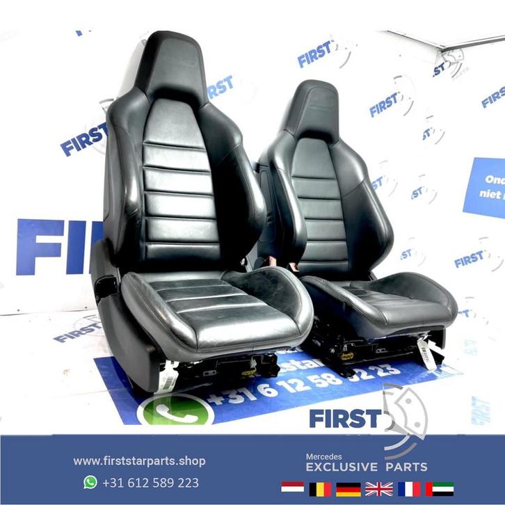 W204 C63 AMG Stoelen Mercedes C Klasse 2007-2014 sedan leer, Auto-onderdelen, Interieur en Bekleding, Mercedes-Benz, Gebruikt