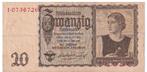 Duitsland, 20 Reichsmark, 1939, Los biljet, Duitsland, Verzenden