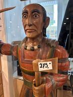 Houten Indiaan met Bijl en Mes - 175cm, Ophalen