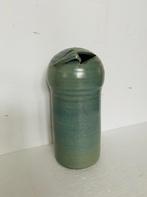 Gubbels Helden groen keramiek vaas , jaren 70, Gubbels, Gebruikt, Aardewerk of Porselein, Ophalen of Verzenden