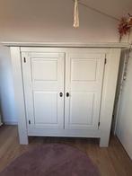 Prachtige massief eiken crème witte Vintage kast, Huis en Inrichting, Kasten | Kledingkasten, Ophalen, Gebruikt, 100 tot 150 cm