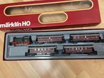 Märklin treinset 2858, V36 met 4 rode donderbussen, Hobby en Vrije tijd, Modeltreinen | H0, Wisselstroom, Treinset, Ophalen of Verzenden